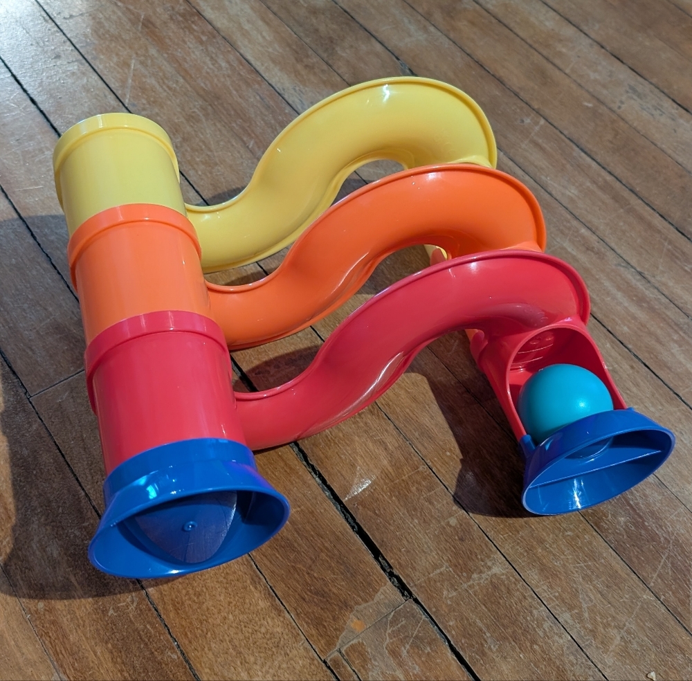 Ball drop tower toy